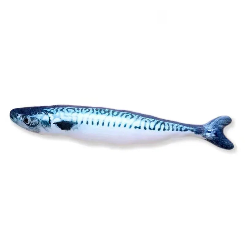 Jouet poisson en peluche pour chat
