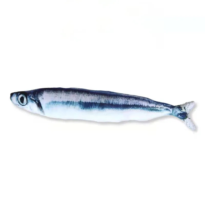 Jouet poisson en peluche pour chat