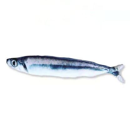 Jouet poisson en peluche pour chat