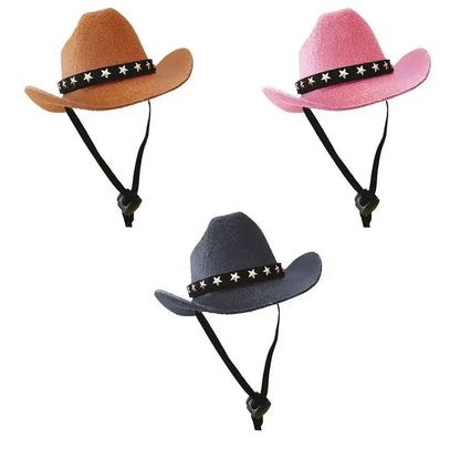 Chapeau cowboy ajustable pour chat