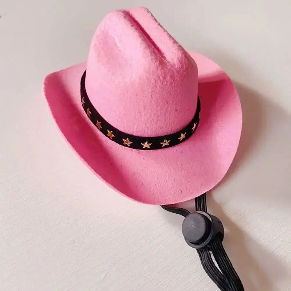 Chapeau cowboy ajustable pour chat