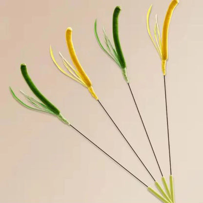 Canne à plumes flexible pour chat