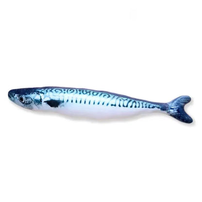 Jouet poisson en peluche pour chat
