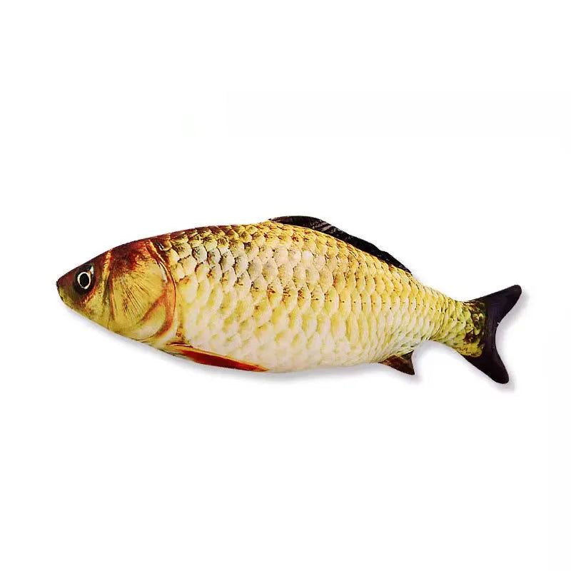 Jouet poisson en peluche pour chat
