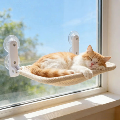 Hamac de fenêtre à ventouses pour chat