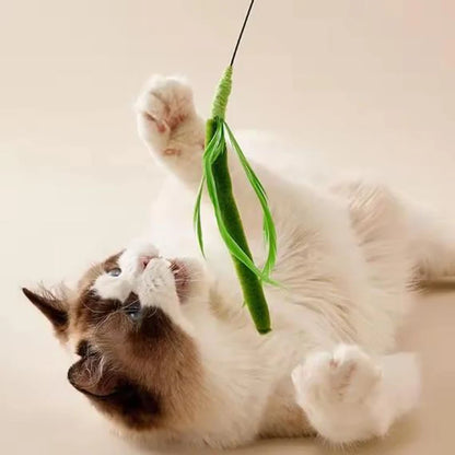Canne à plumes flexible pour chat