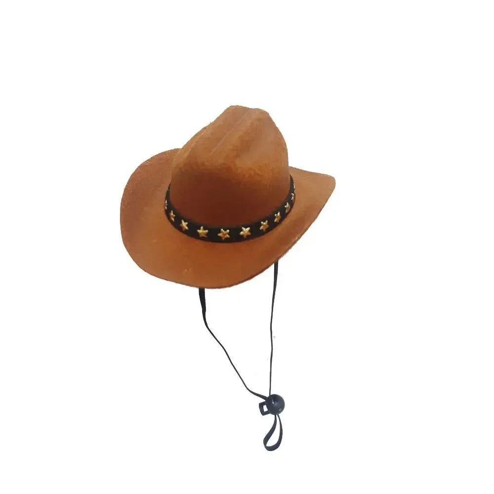Chapeau cowboy ajustable pour chat