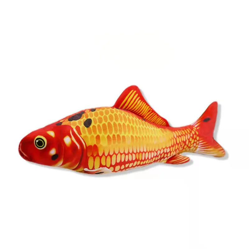 Jouet poisson en peluche pour chat