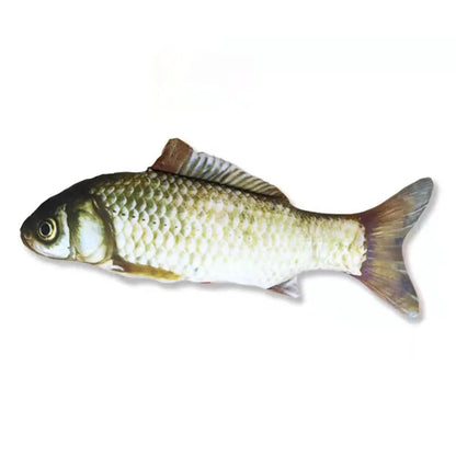 Jouet poisson en peluche pour chat